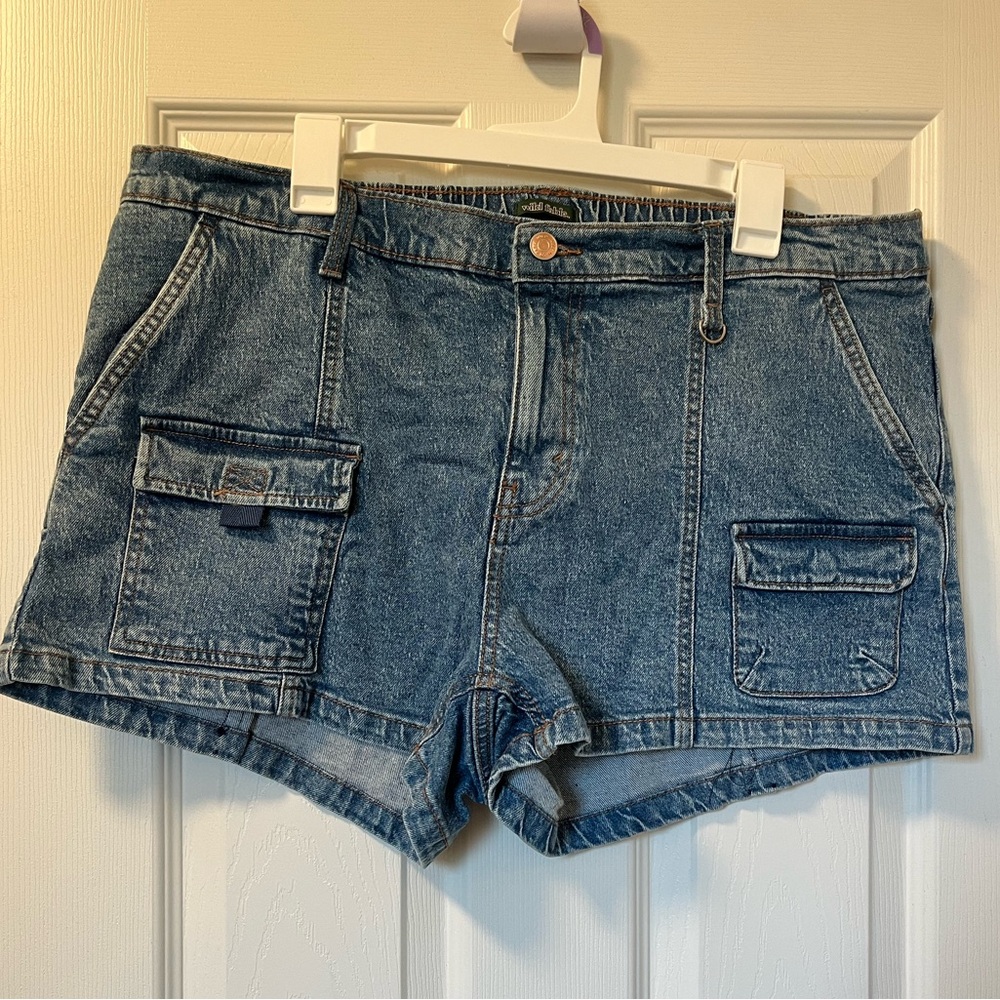 Wild Fable Blue Jean Shorts with Pockets